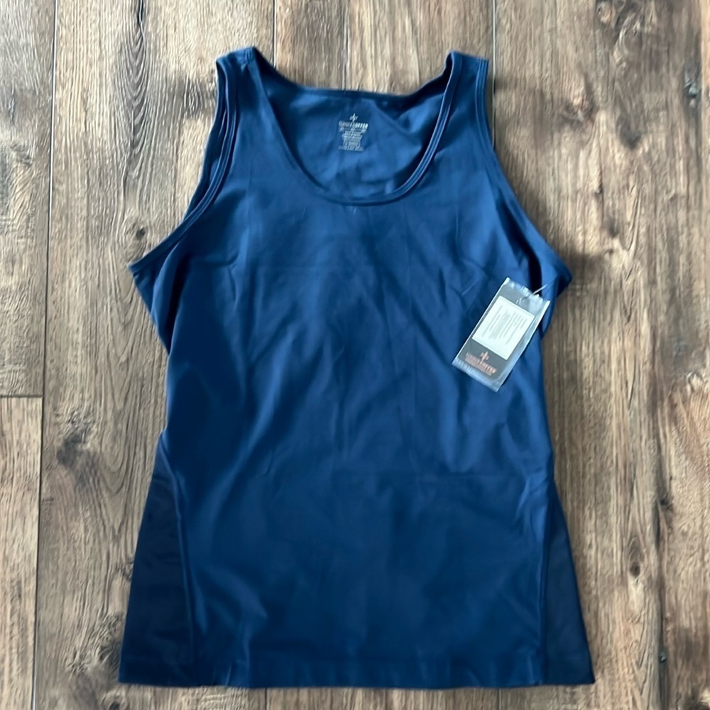 NWT Tommie Copper Womens Lower Back Support Tank Dark Navy Size 2XL
